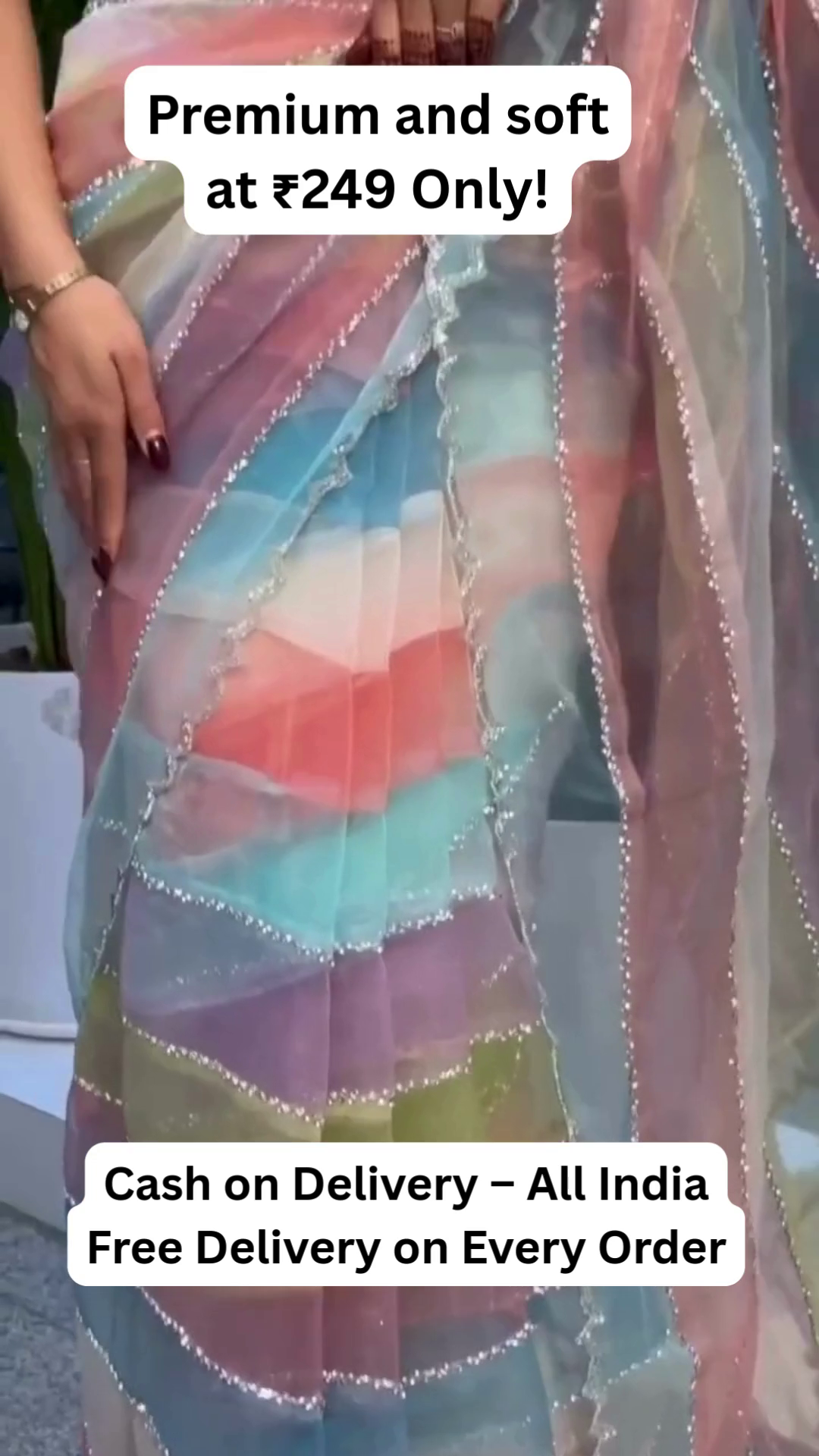 Premium Soft Pastel Net Saree