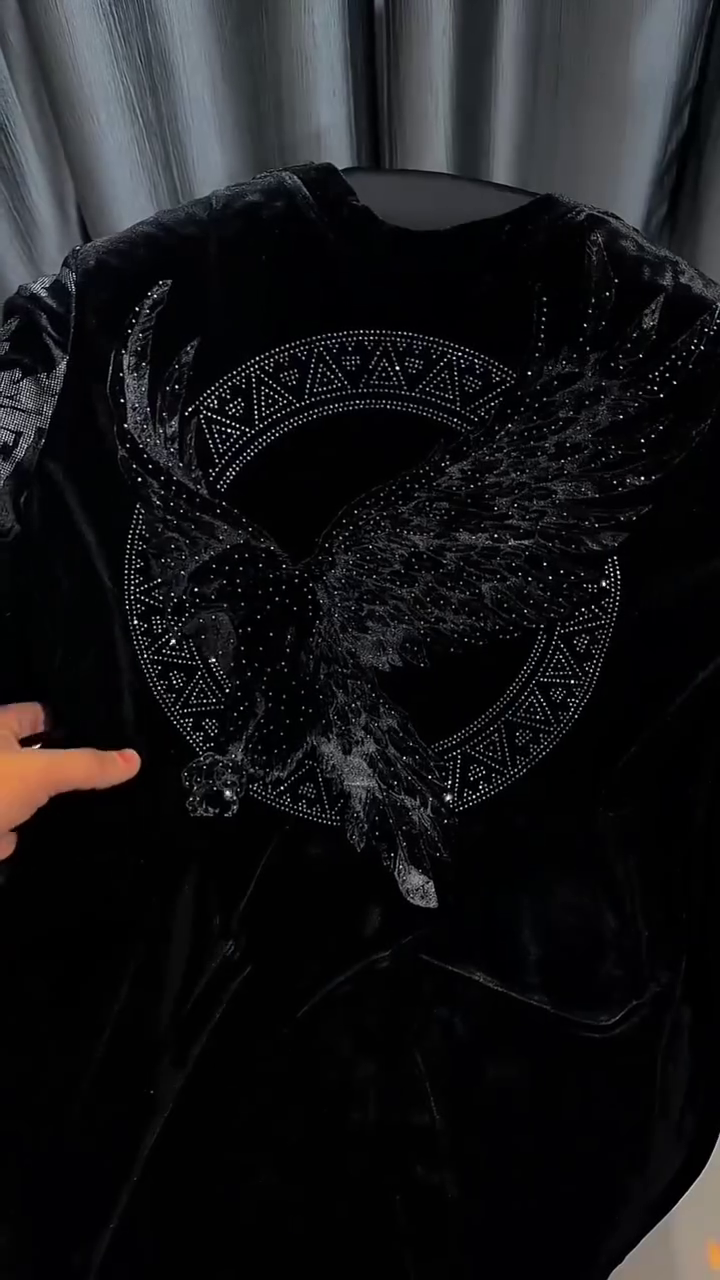 Premium Black Graphic Sweatshirt