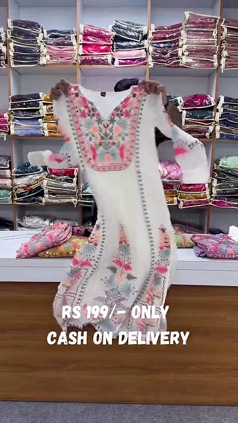 Elegant Embroidered Kurti – Ready to Wear