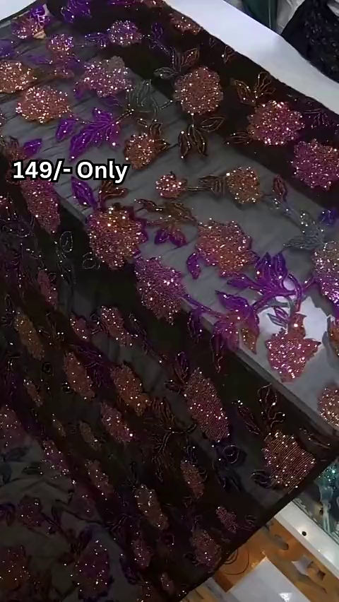 Designer Shimmer Net Fabric