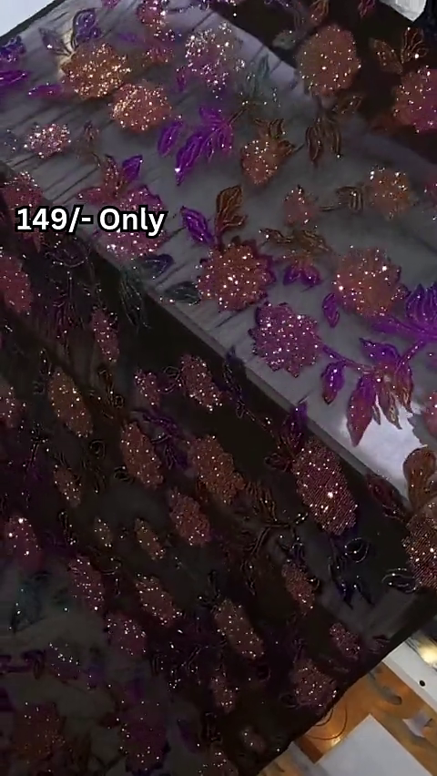 Designer Shimmer Net Fabric