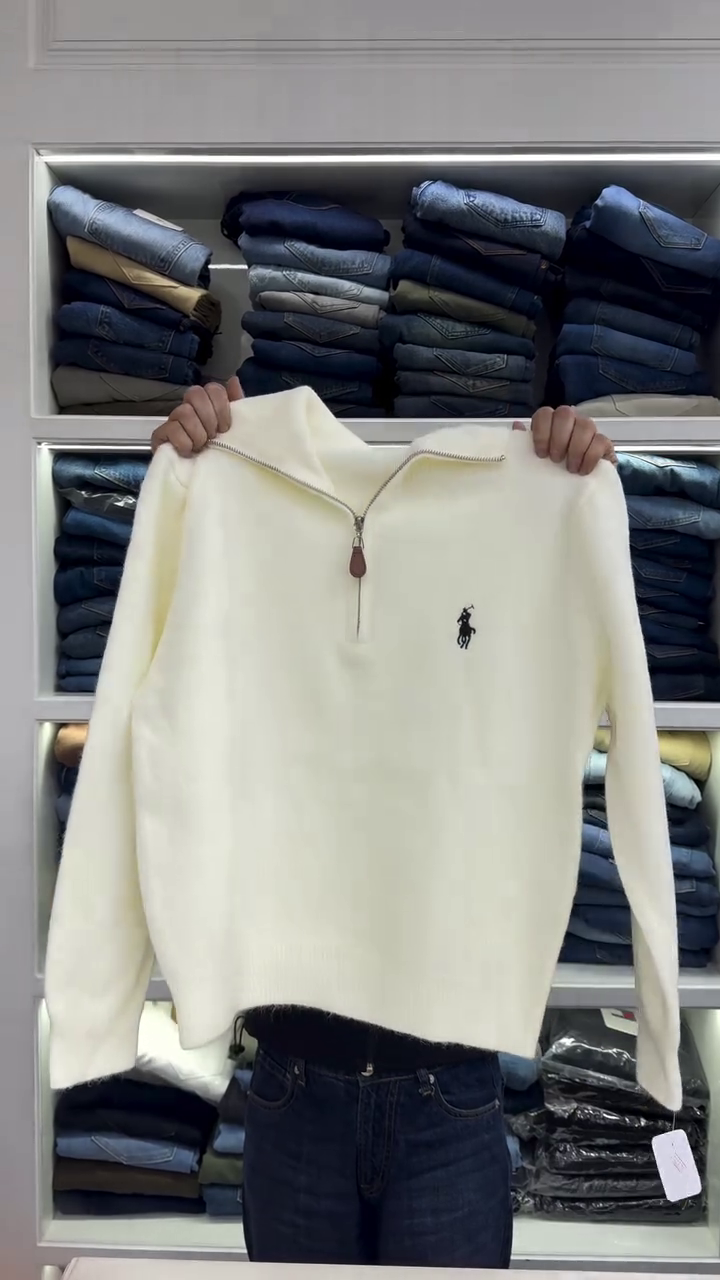 Classic Half-Zip Winter Sweater