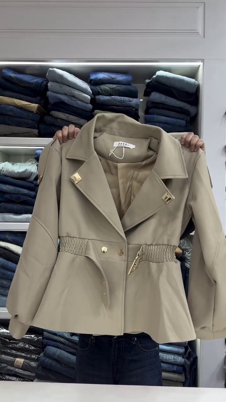 Stylish Belted Blazer for Women