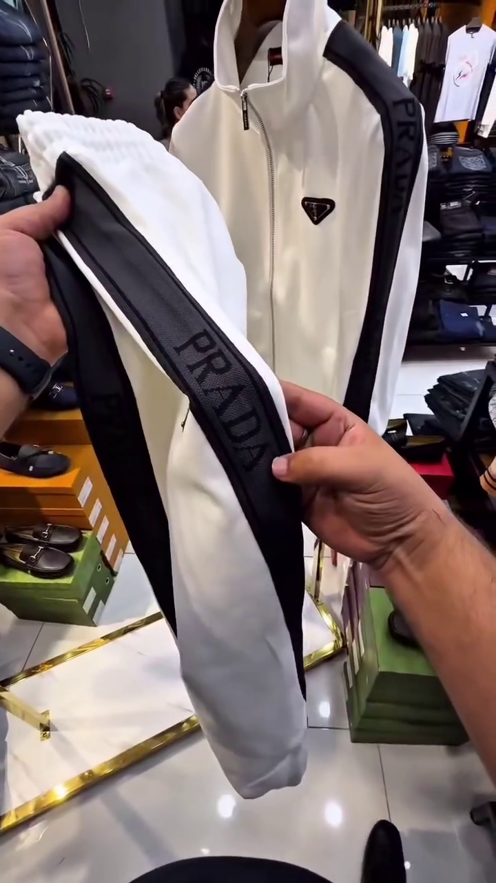 Premium White Track Suit – Street Luxury Look