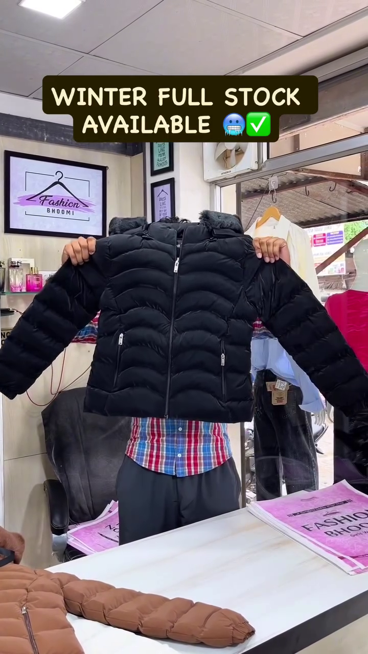 Ultra-Warm White Puffer Jacket – Winter Full Stock Available