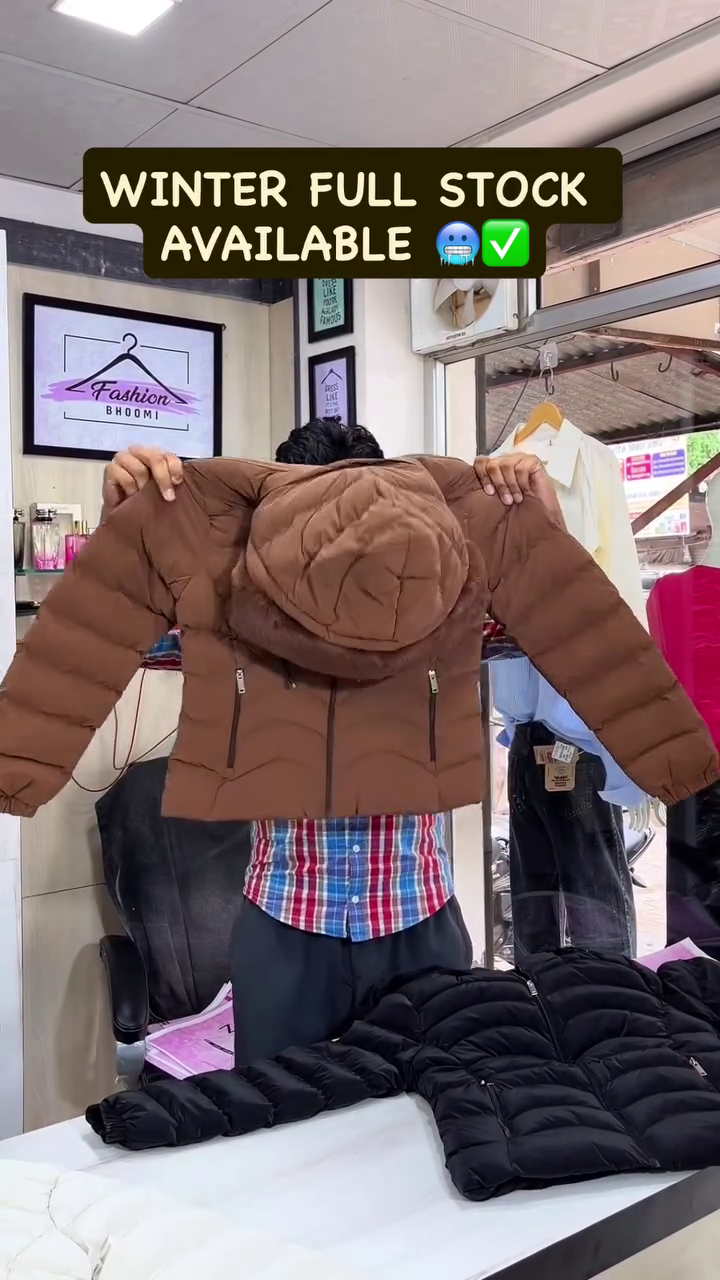 Ultra-Warm White Puffer Jacket – Winter Full Stock Available