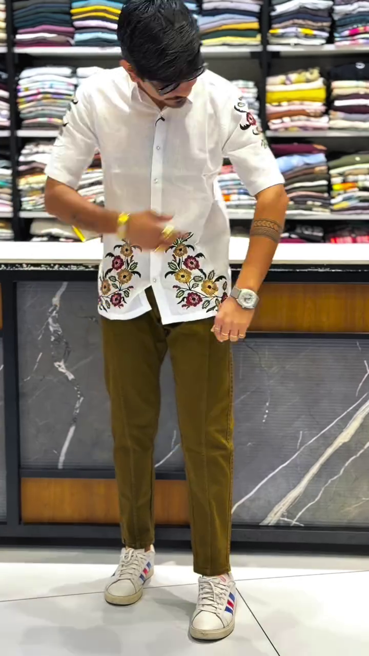 Elegant White Embroidered Shirt – Effortless Premium Style