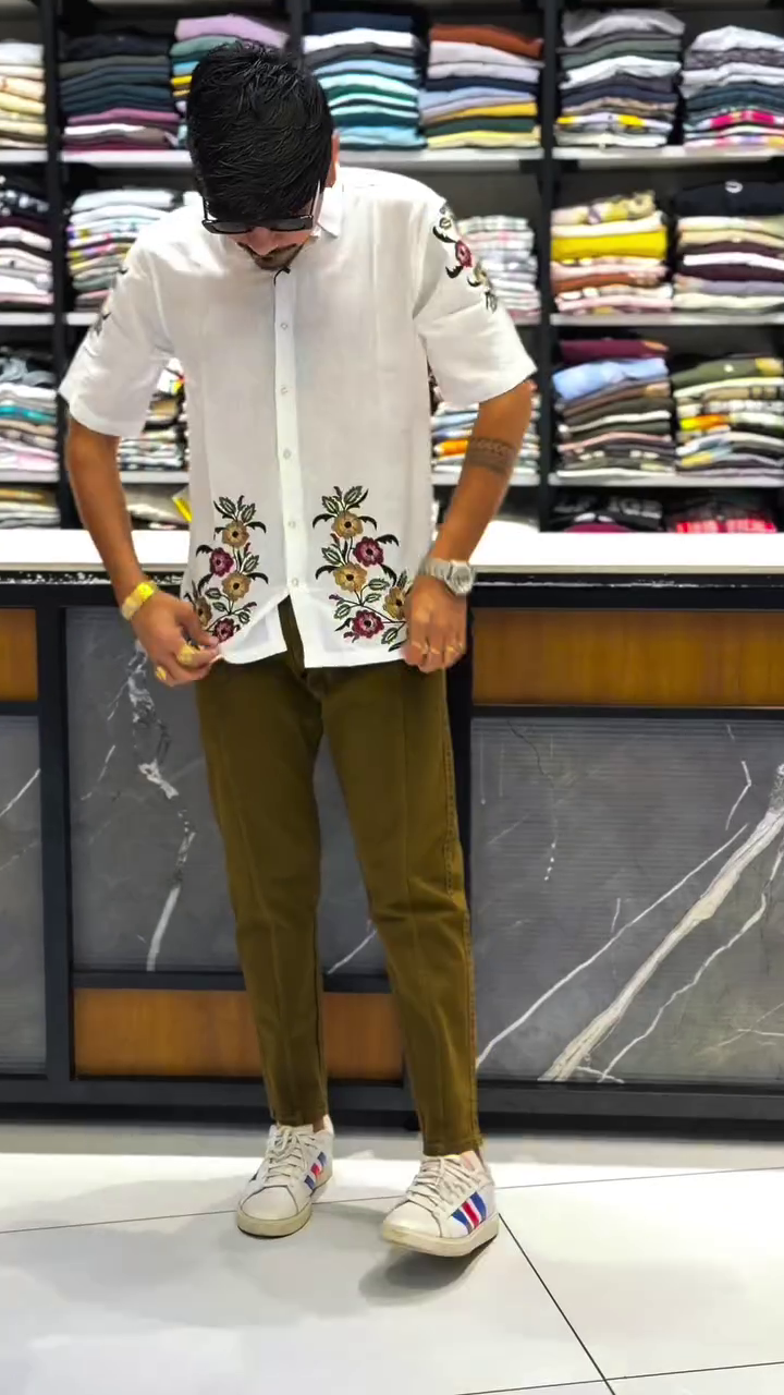 Elegant White Embroidered Shirt – Effortless Premium Style