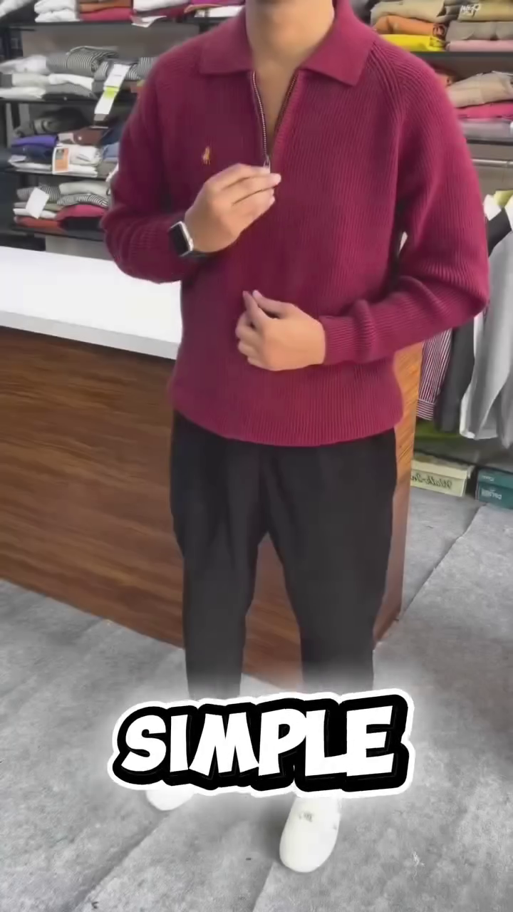 Winter Elegance in Maroon ❄️🍷