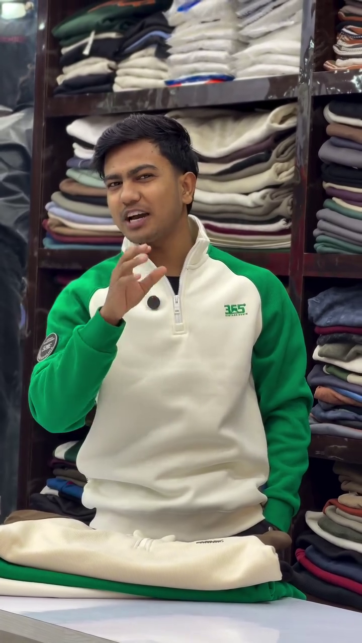 Stylish Winter Sweatshirt Combo 💚🤍