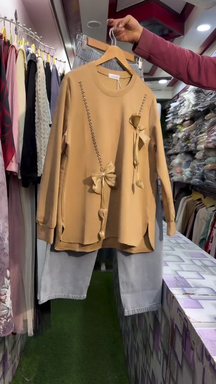 Bow Detail Casual Top