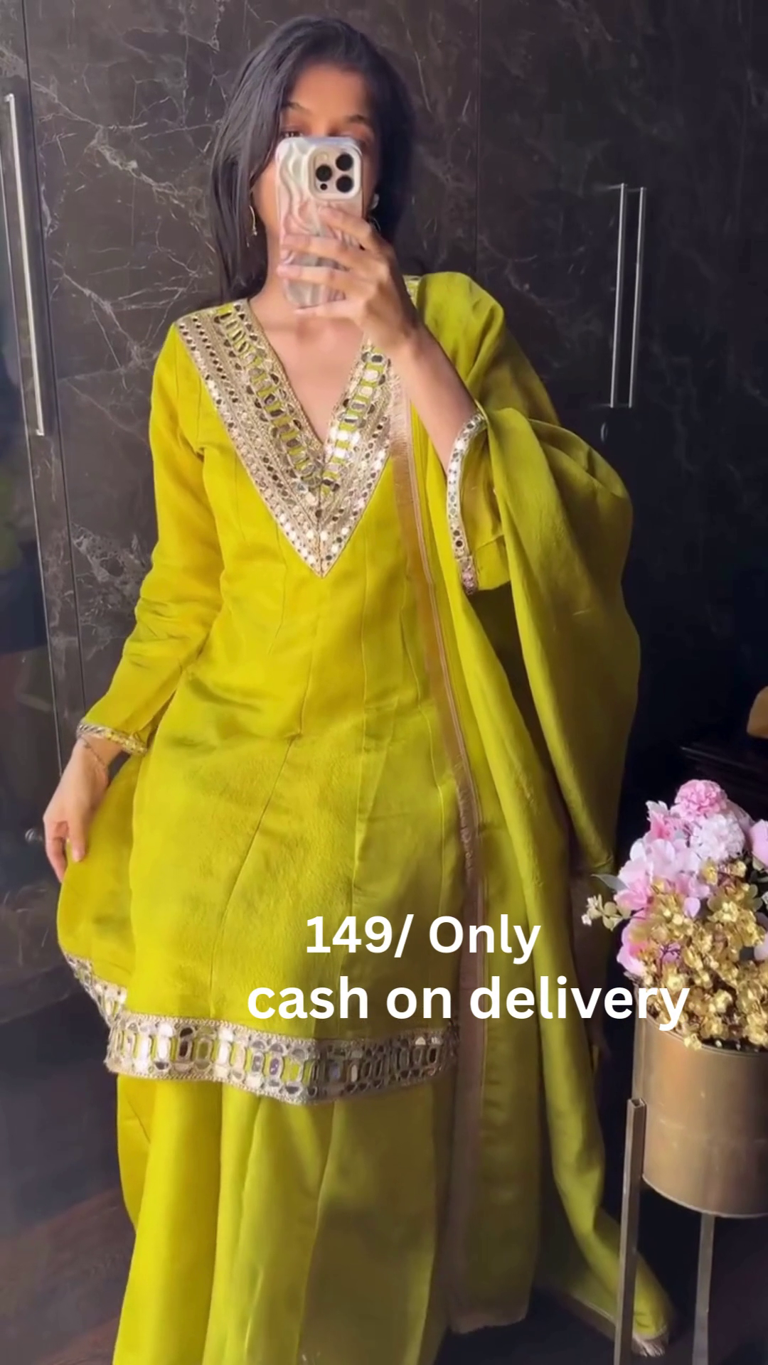 Graceful Lavender Embroidered Kurti – Soft Festive Glam