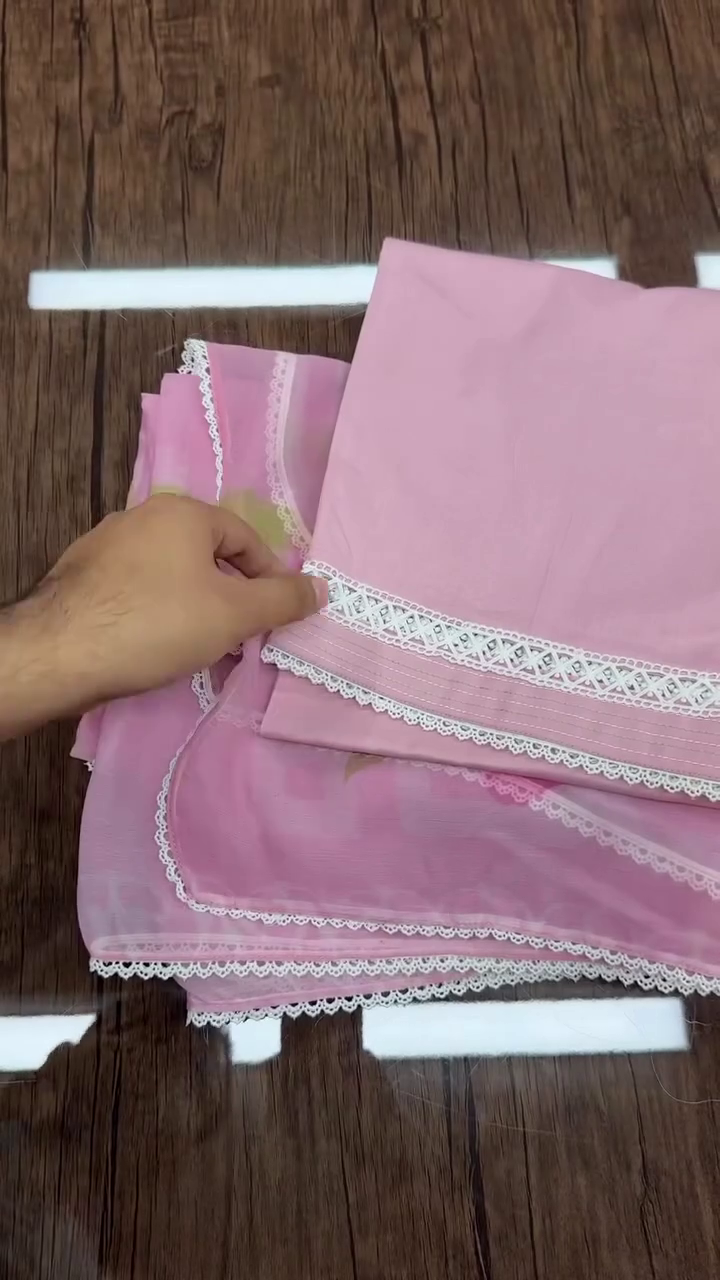 Elegant Soft Pink Floral Suit Set – Graceful & Feminine Charm