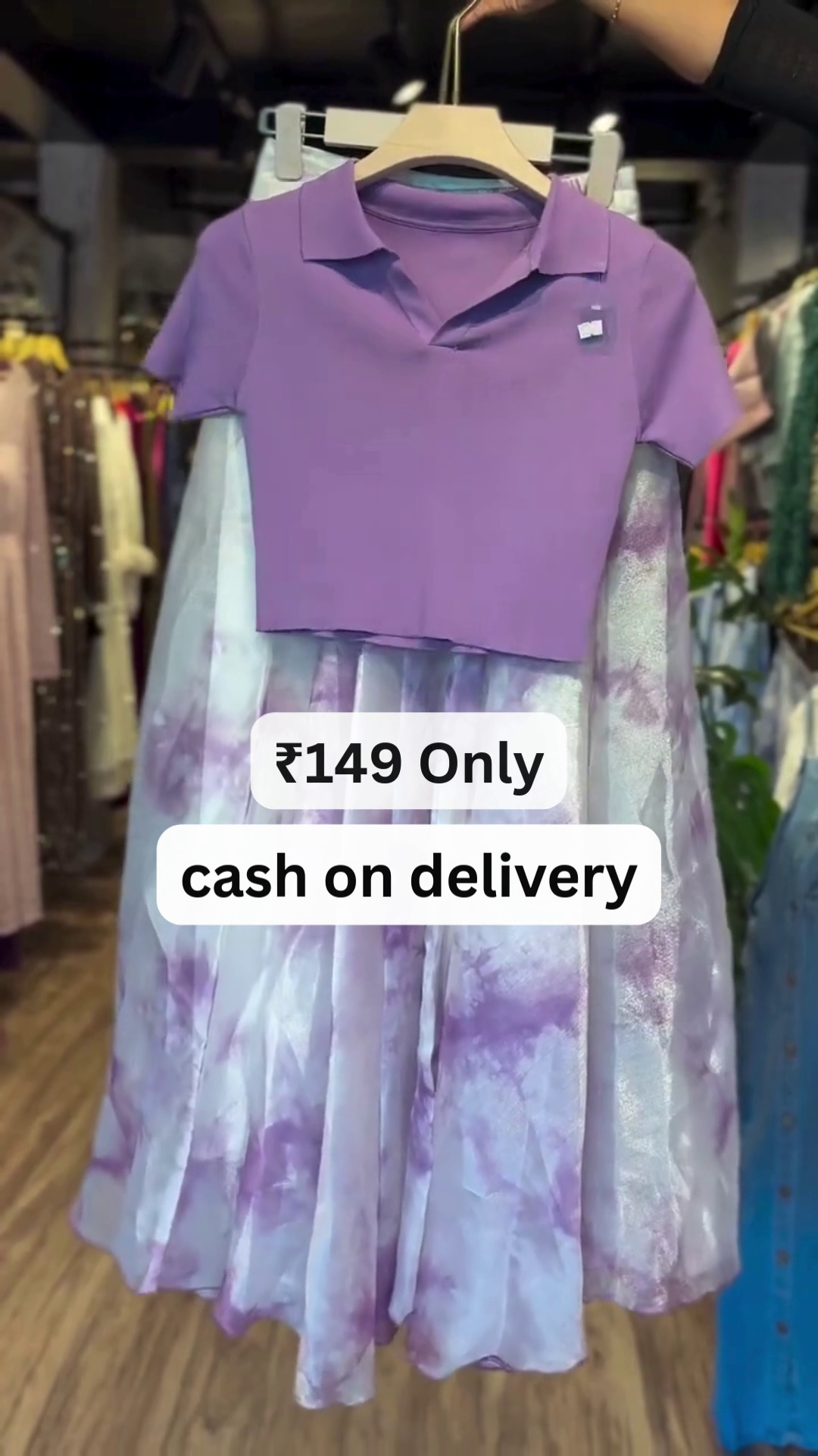 Lavender Dream Dress Set – Trendy & Feminine at ₹149