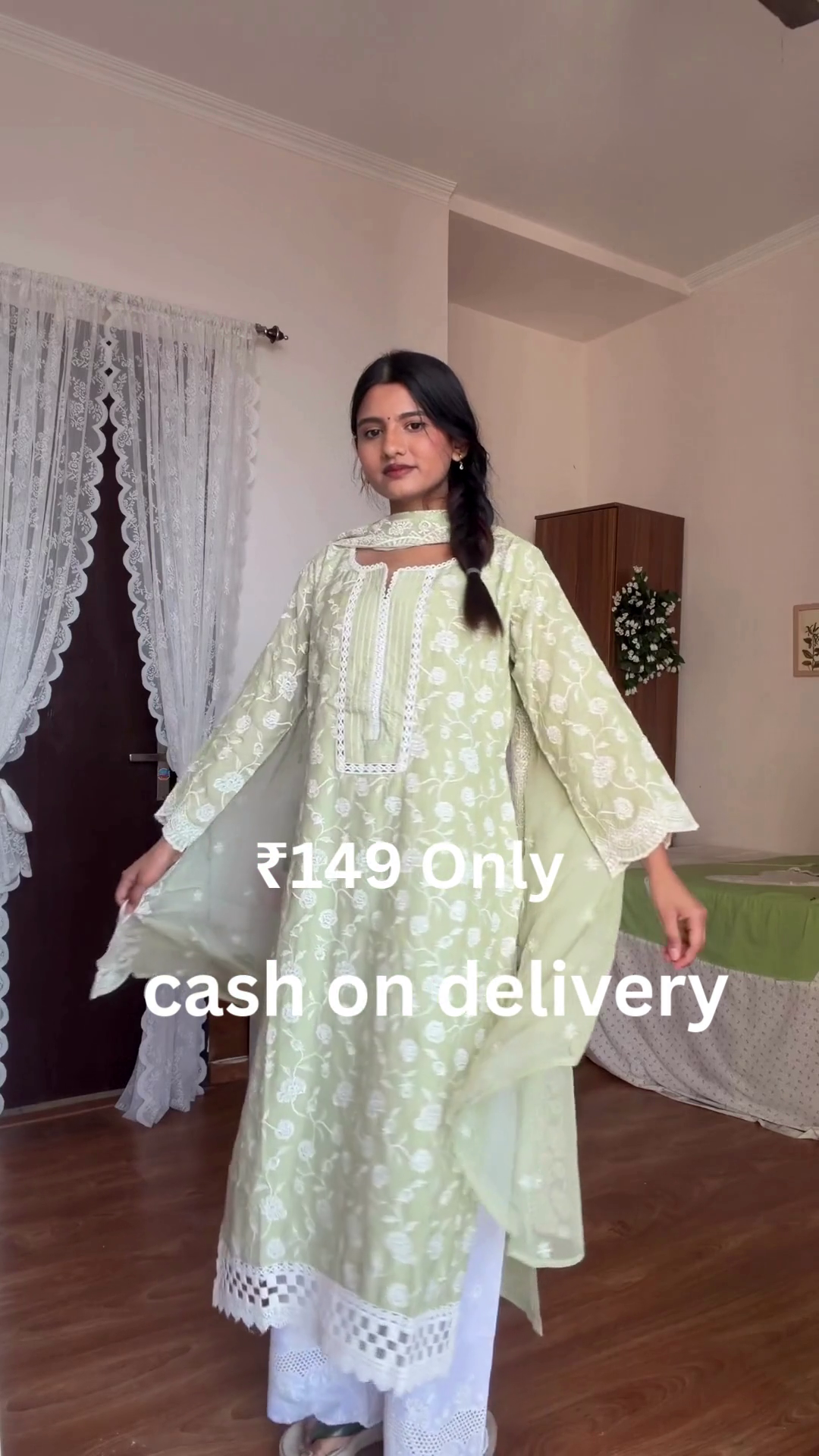 Soft Pastel Green Kurta Set – Fresh, Graceful & Everyday Elegant