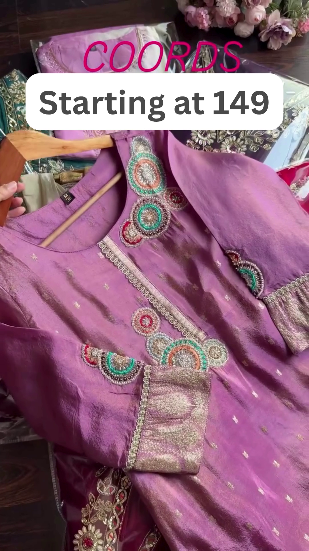 Designer Embroidered Co-ord Sets – Starting at 149 | Trendy Floral Collection