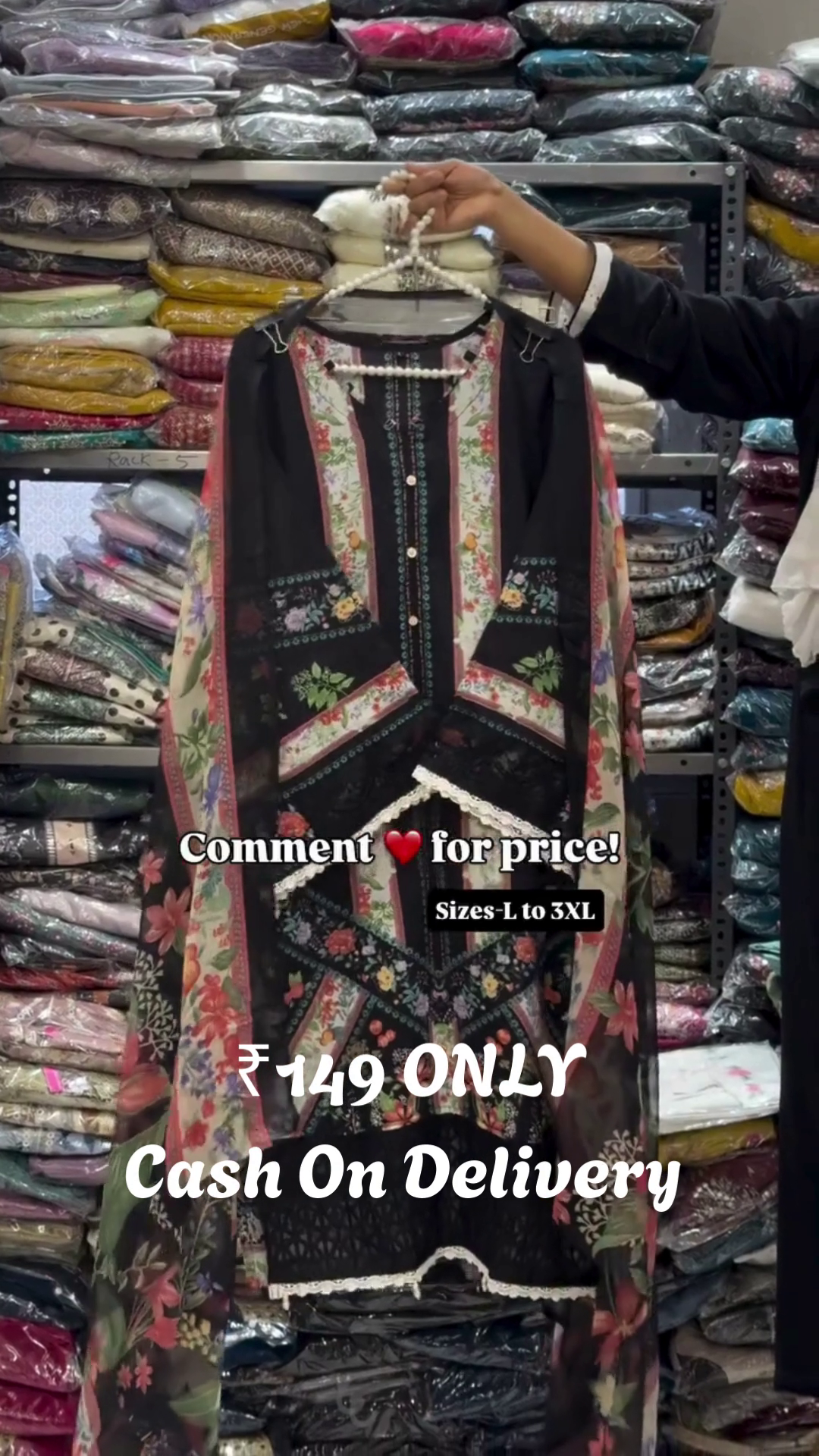 Black Floral Printed Skirt – Bold Blossoms with Everyday Versatility