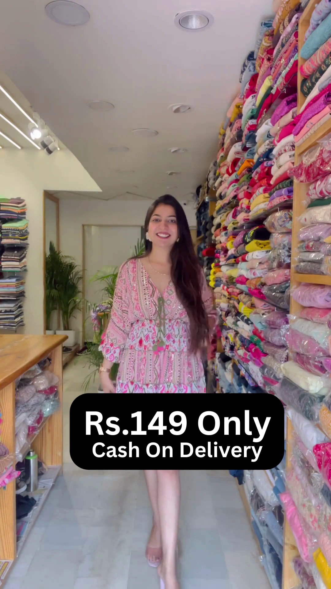 Pink Printed Festive Kurti – Stylish Look at Rs.149 Only