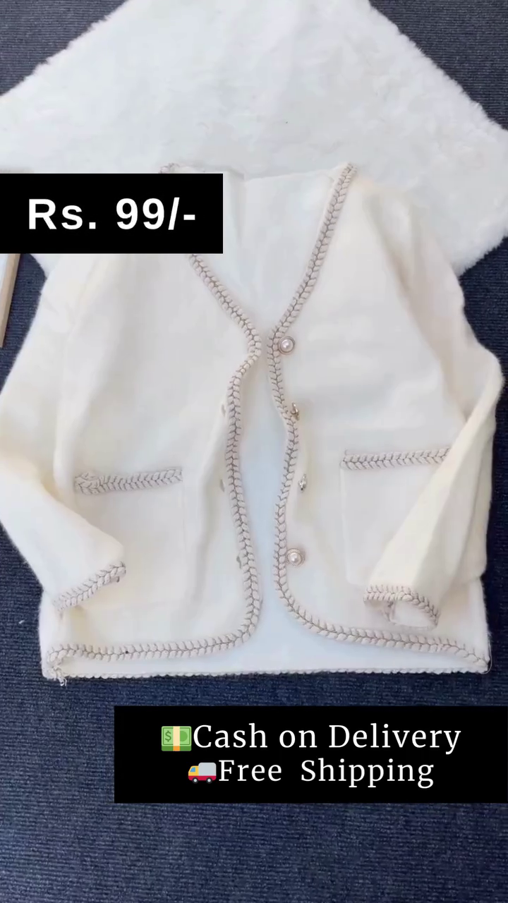 Elegant Cream Cardigan – Cozy Classic at Rs. 99