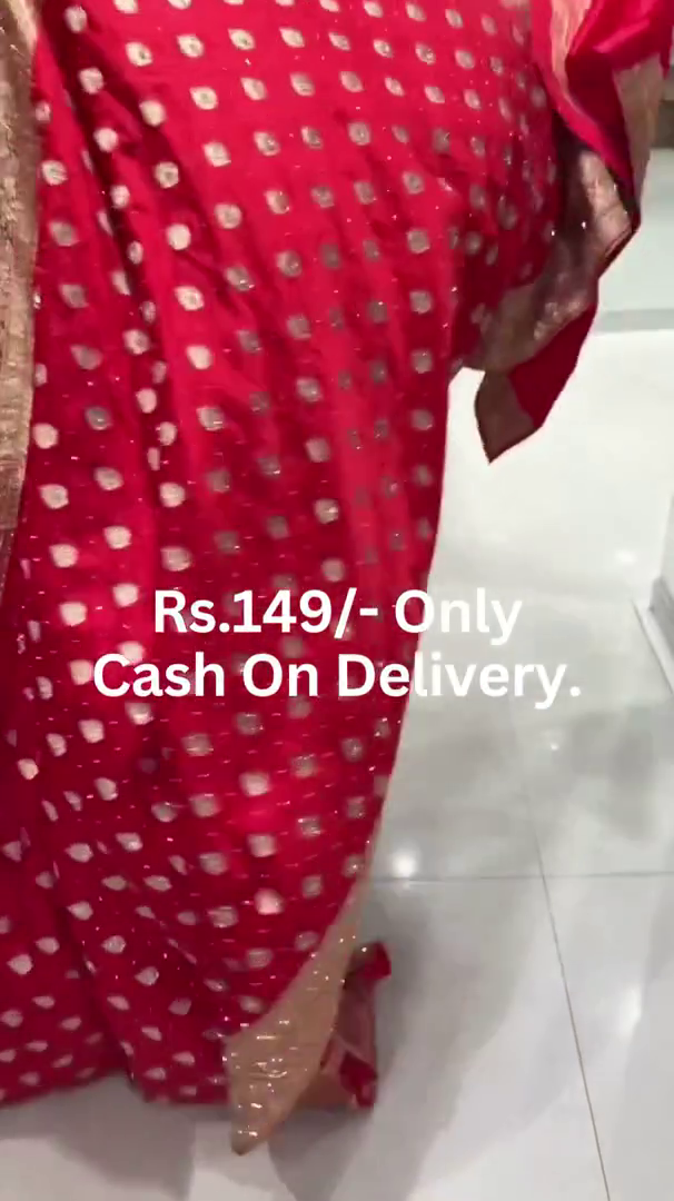 Elegant Red Festive Saree – Classic Glam at 149