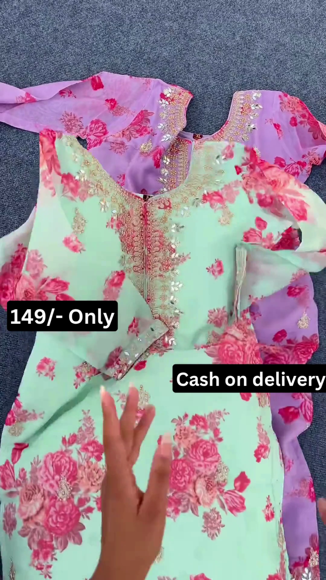 Charming Floral Kurta Set with Soft Pastel Dupatta