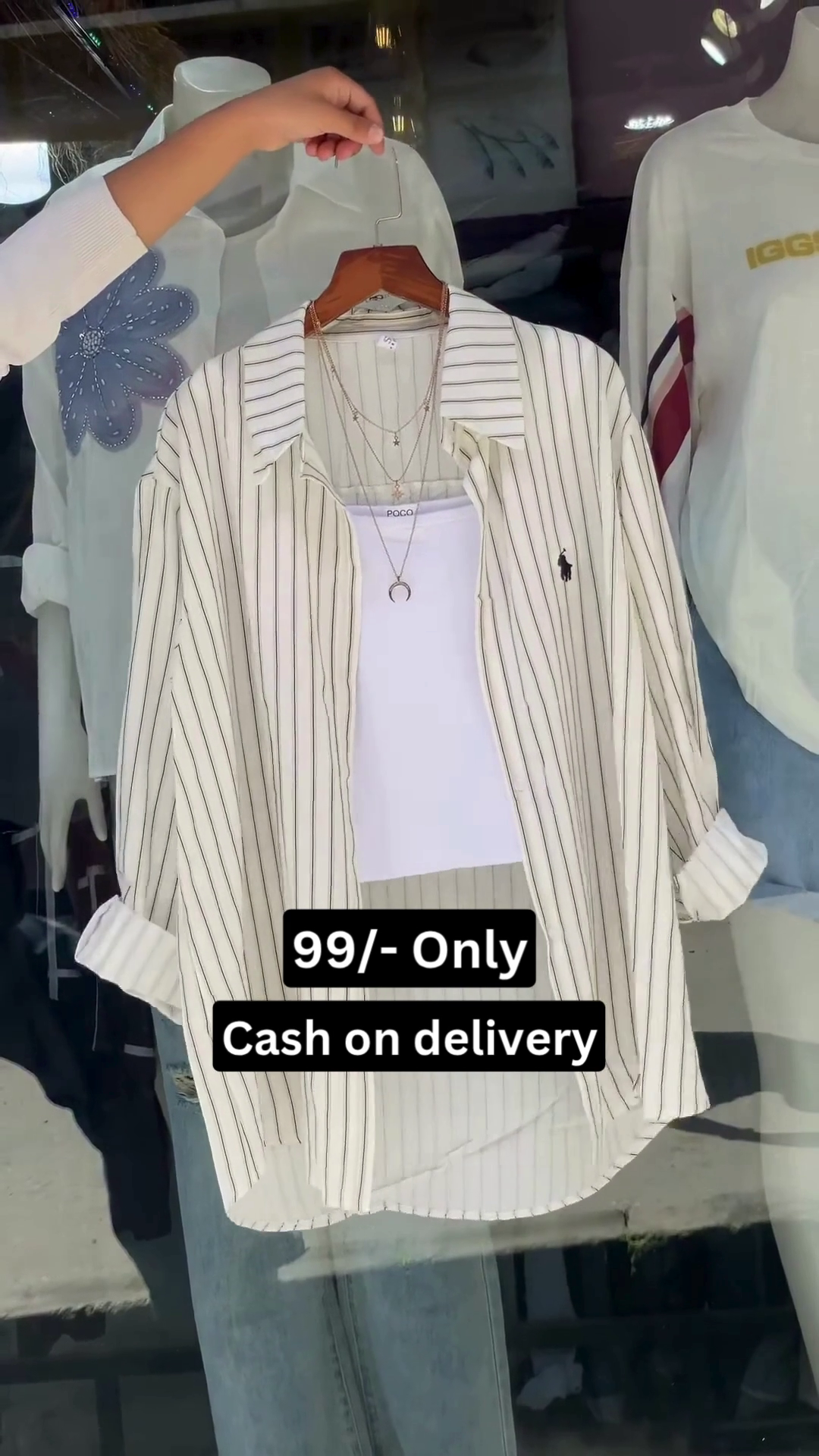 Classic Striped Casual Shirt with Layered Style