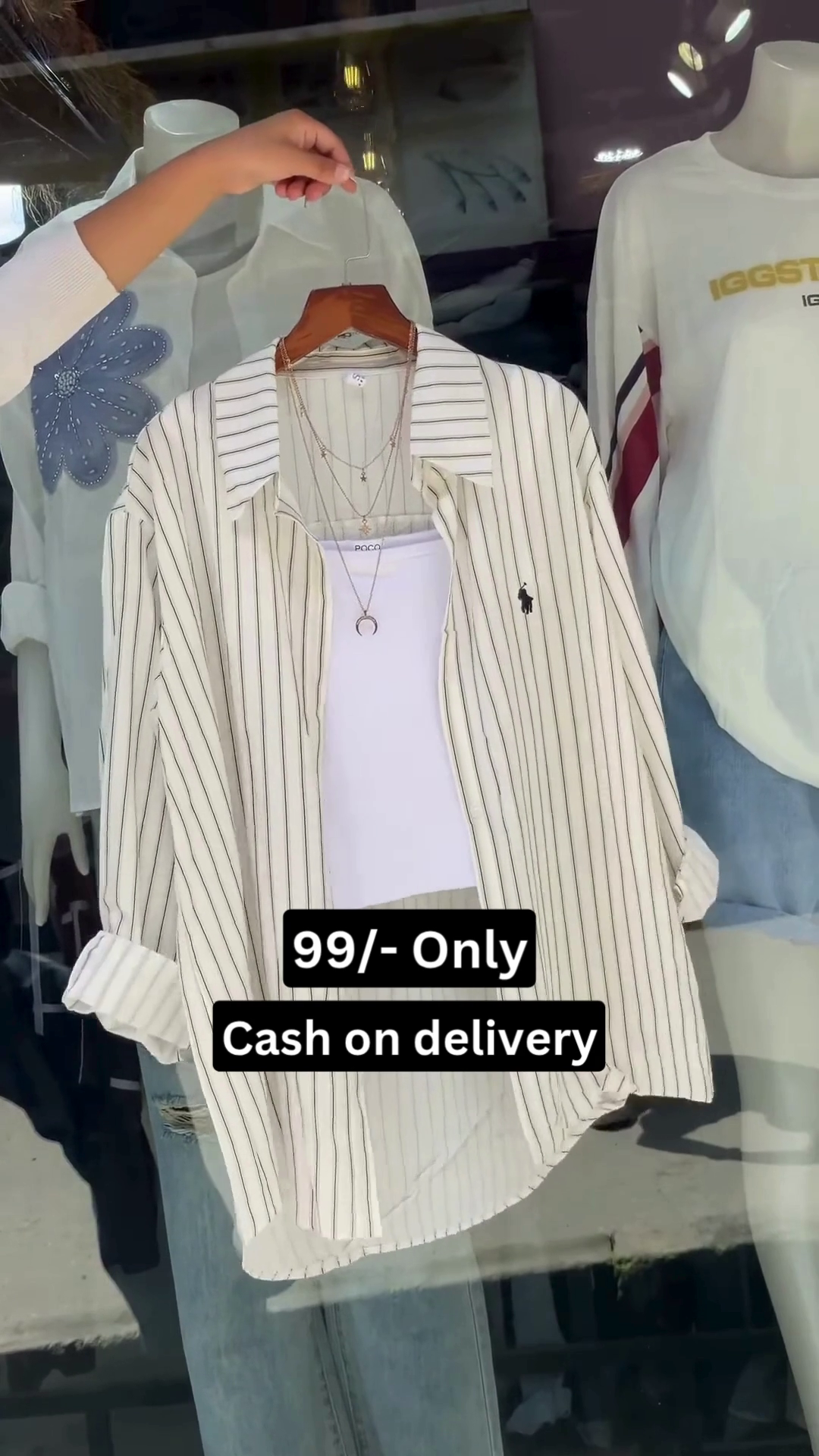 Classic Striped Casual Shirt with Layered Style