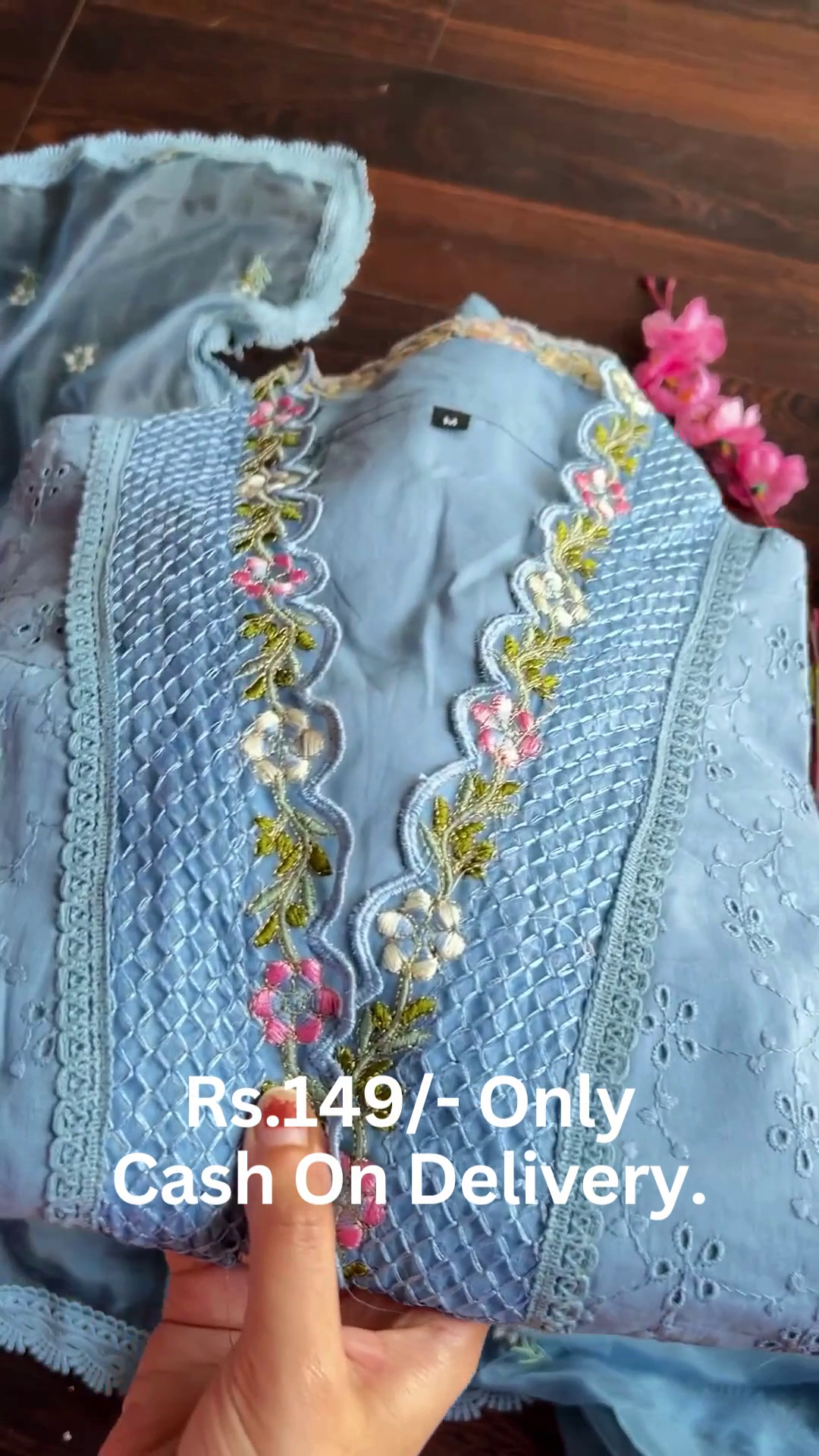 Graceful Pink Embroidered Ethnic Suit Set