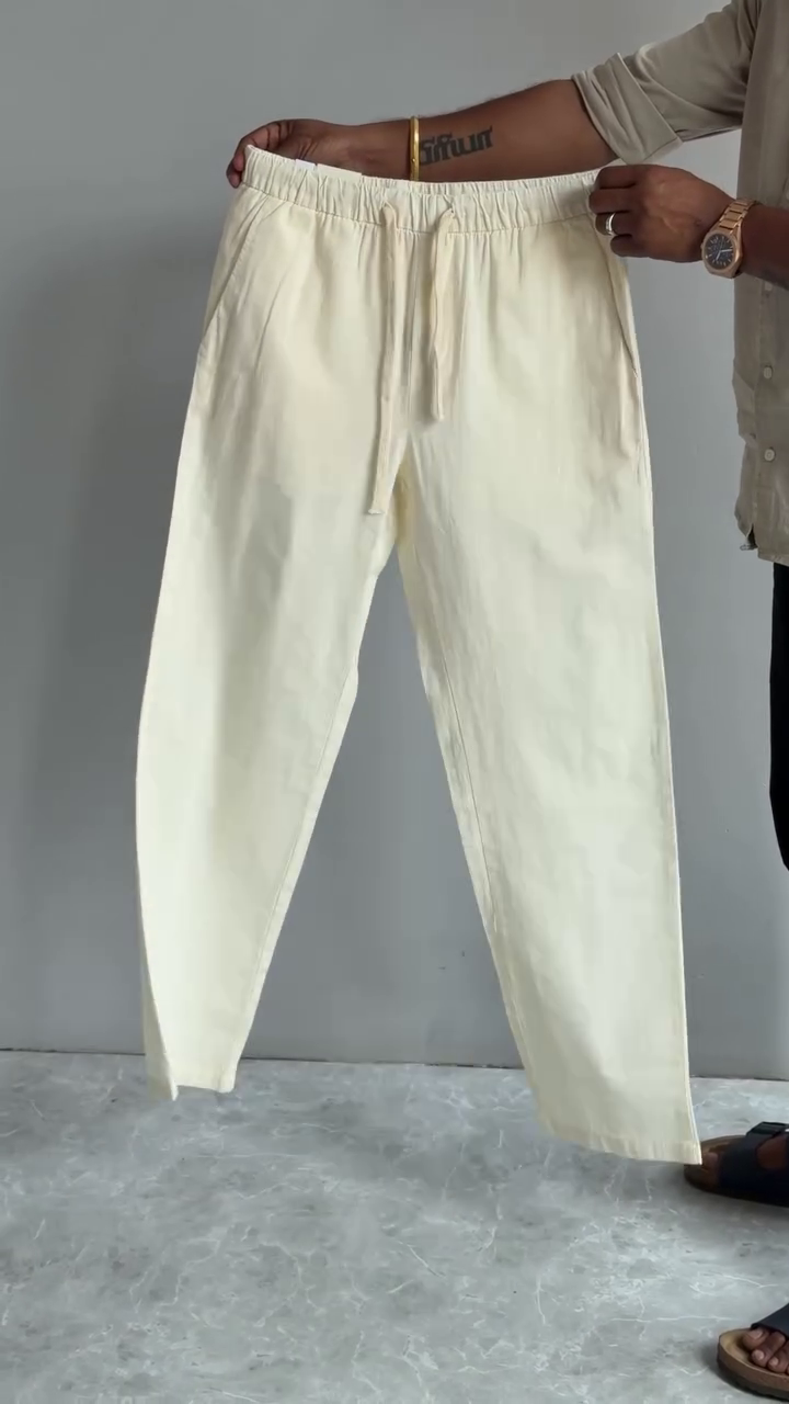 Classic Black Cotton Pants – Everyday Comfort with Smart Style