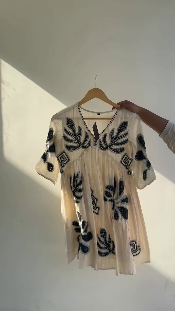 Elegant Beige Embroidered Dress – Soft, Stylish & Statement Ready