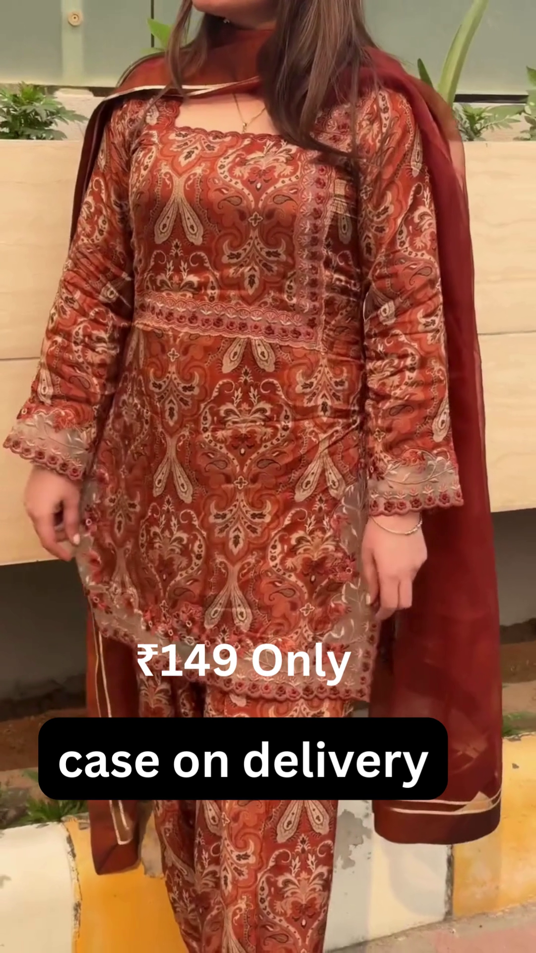 ✨ Traditional Elegance – Printed Kurta Set with Dupatta