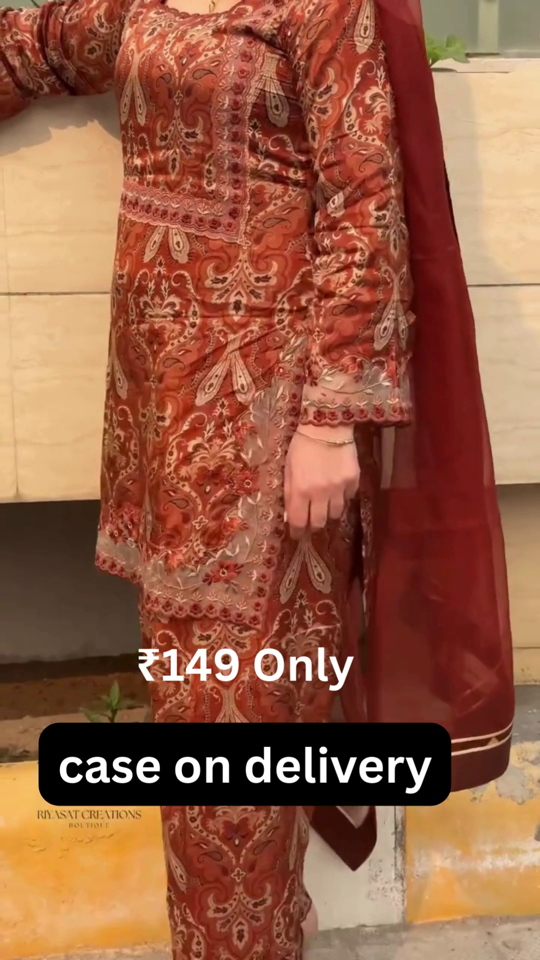 ✨ Traditional Elegance – Printed Kurta Set with Dupatta