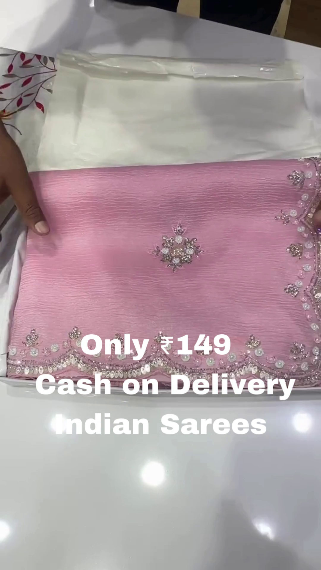 Soft Pink Designer Saree