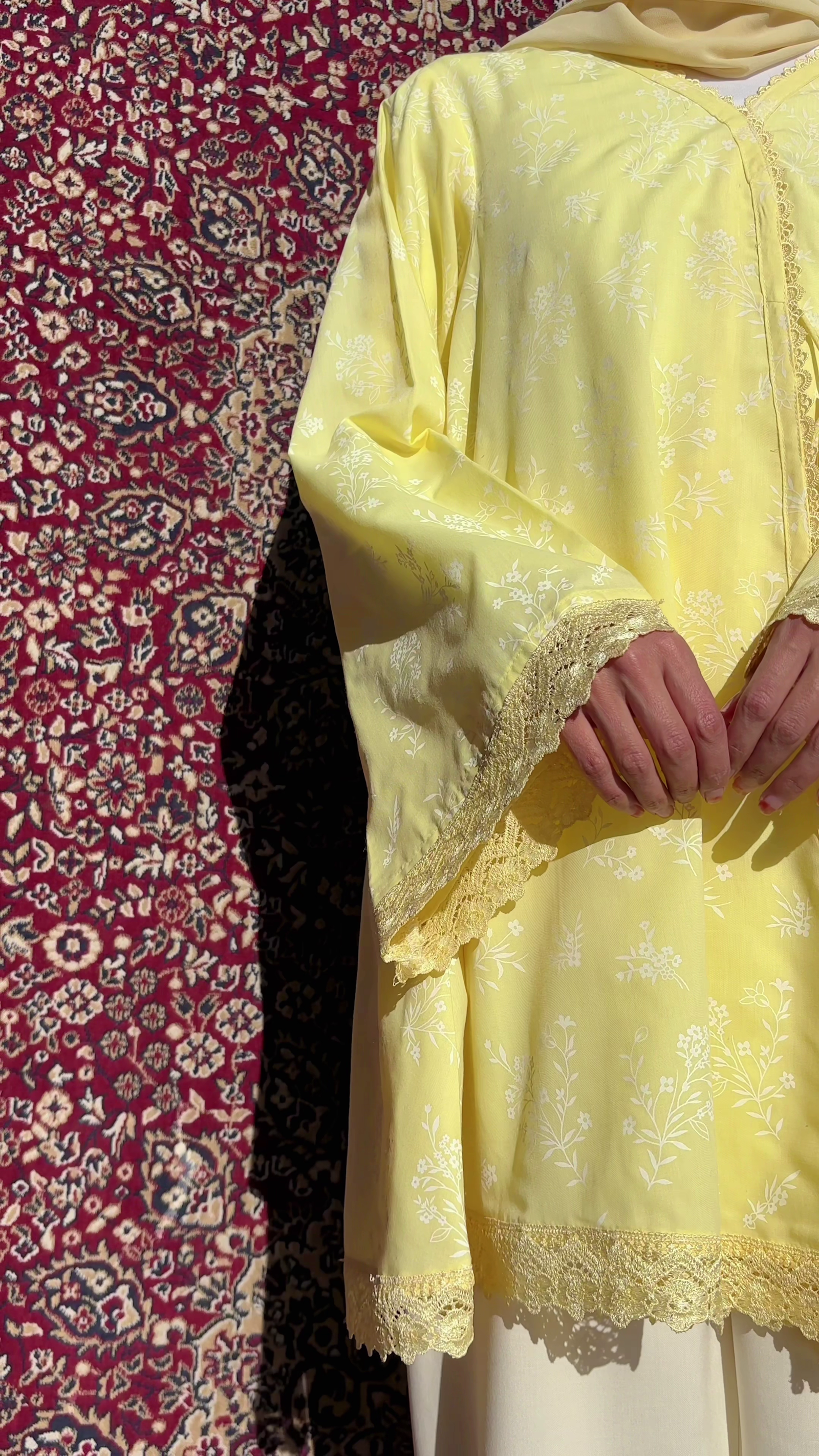 Sunshine Yellow Printed Kurta – Fresh & Feminine Summer Vibes