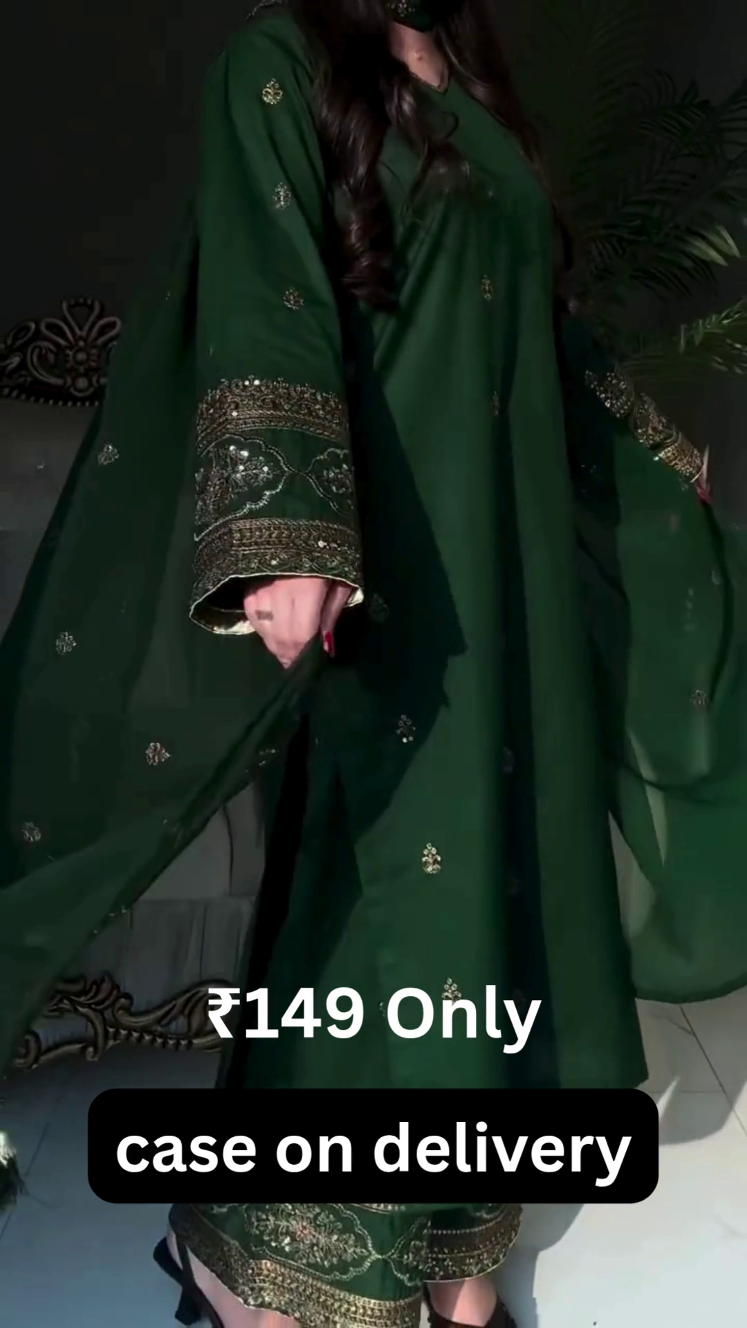 Royal Green Elegance – Festive Ready Suit at Just ₹149