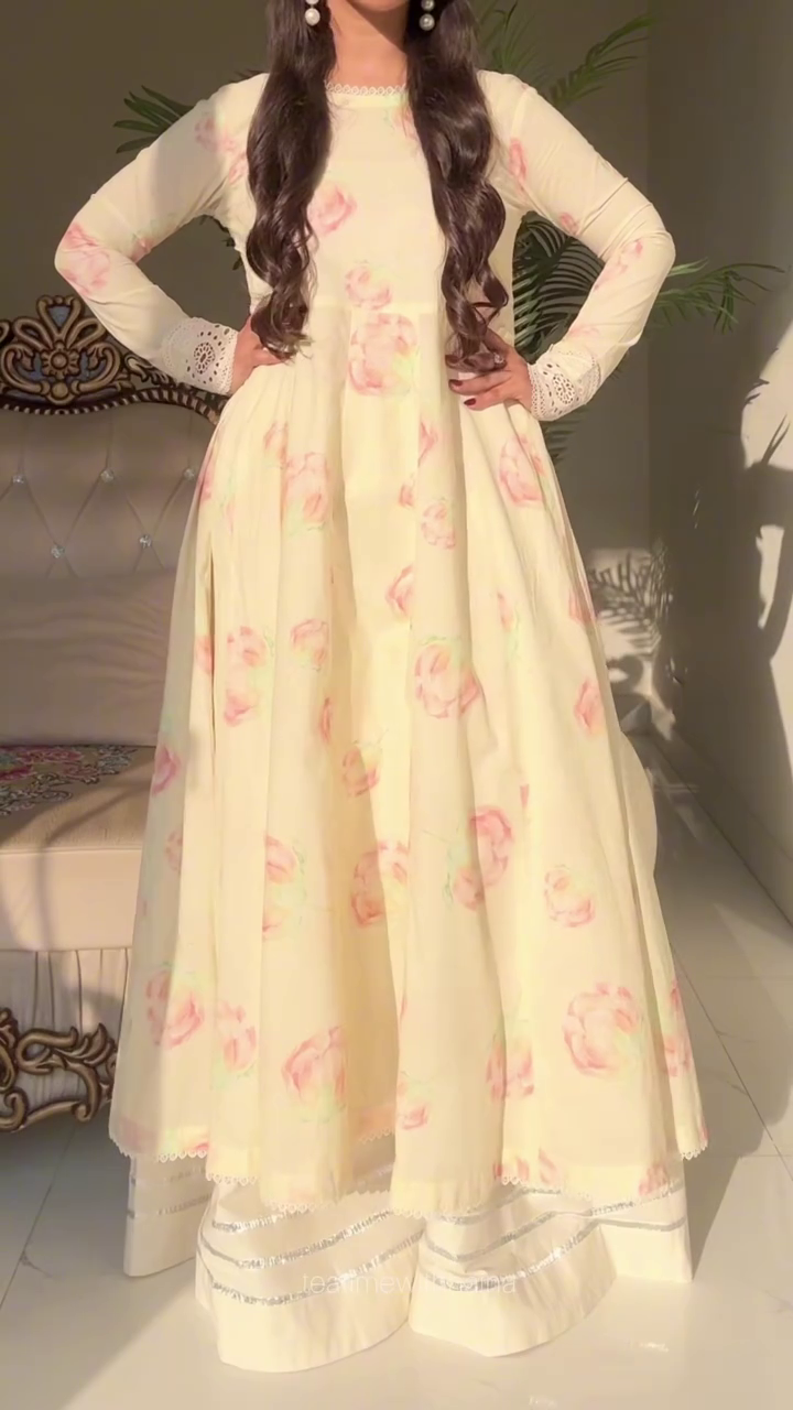 Soft Floral Anarkali – Graceful & Dreamy Ethnic Wear