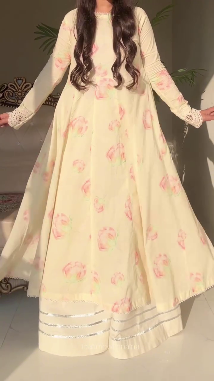 Soft Floral Anarkali – Graceful & Dreamy Ethnic Wear