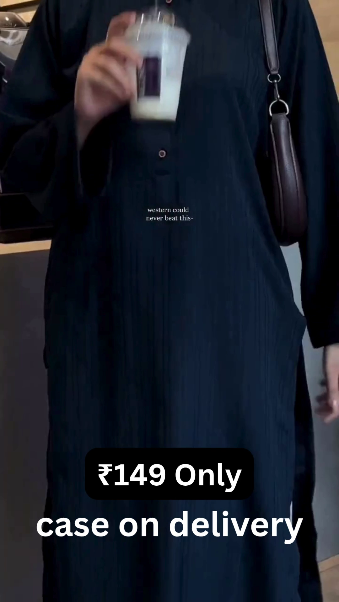 Minimal Navy Kurta – Everyday Elegance at ₹149