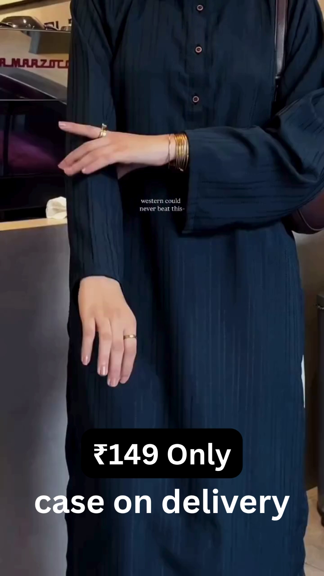 Minimal Navy Kurta – Everyday Elegance at ₹149