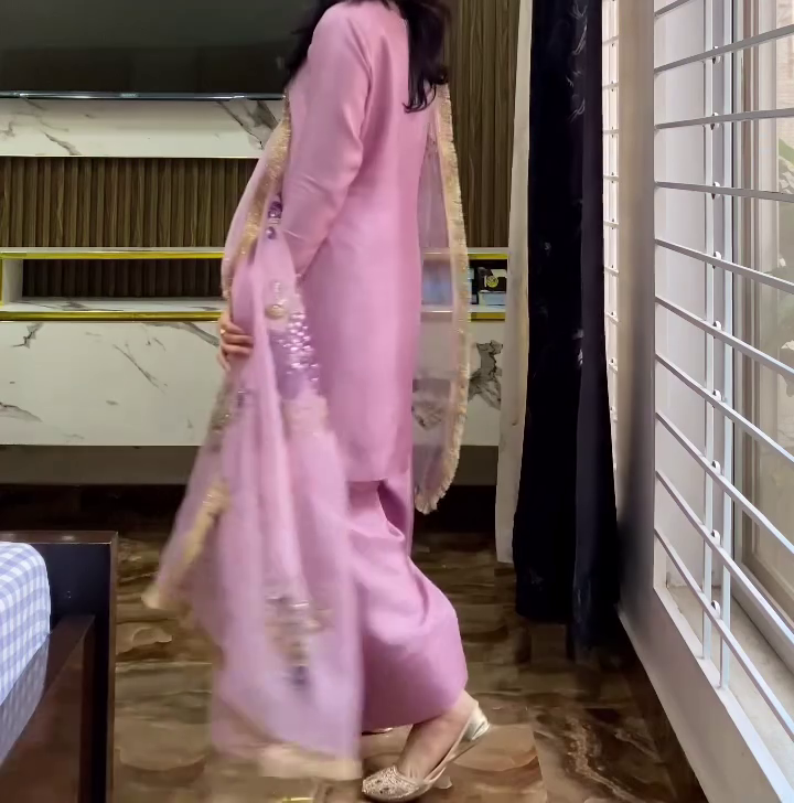 Blush Pink Beauty – Delicate Festive Suit Set