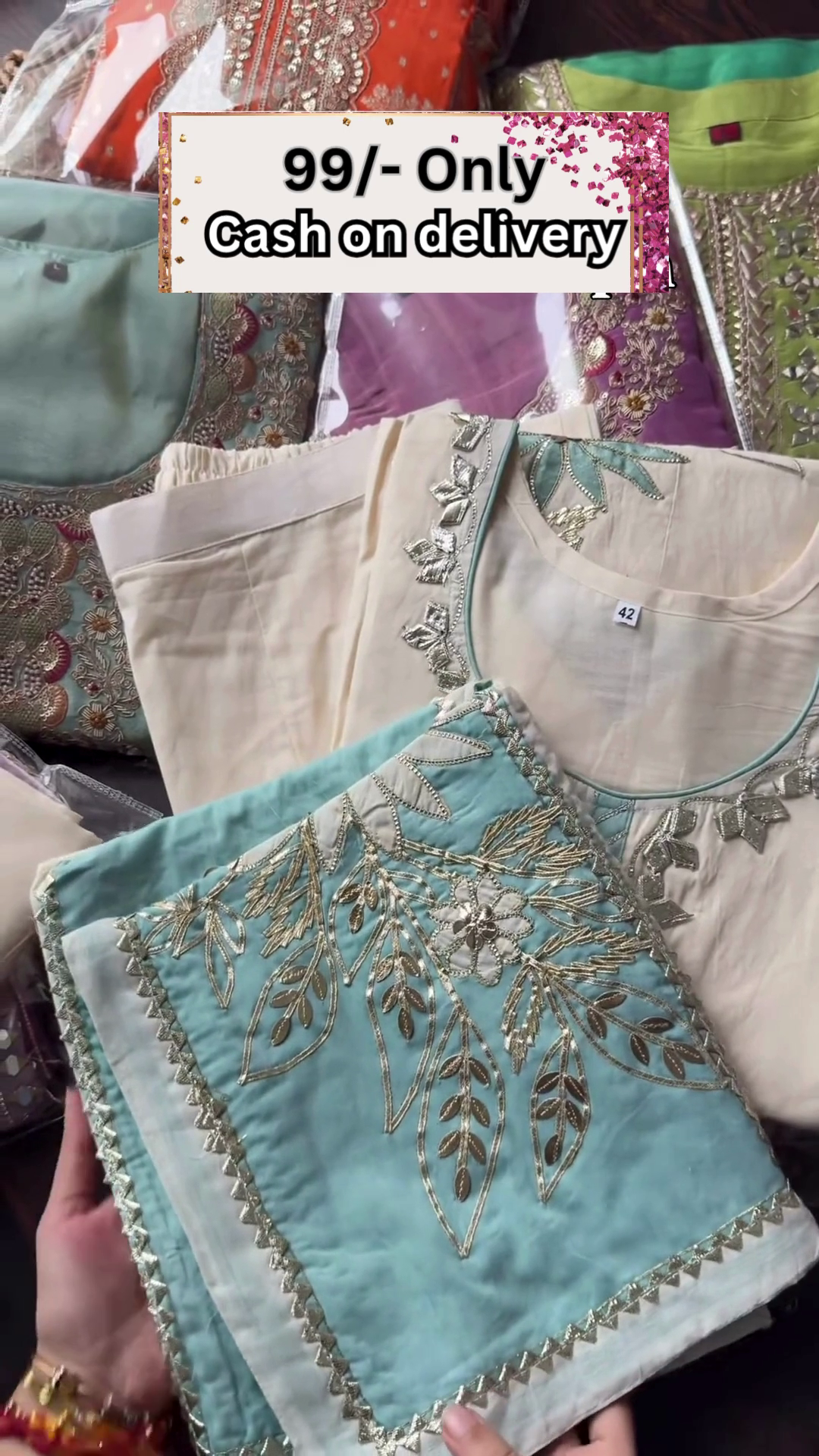 Soft Glam Look – Lavender Embroidered Suit Set