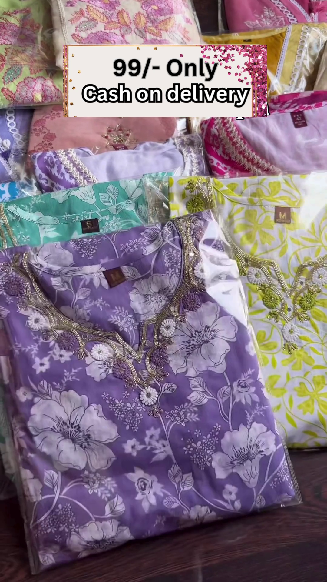 Soft Glam Look – Lavender Embroidered Suit Set