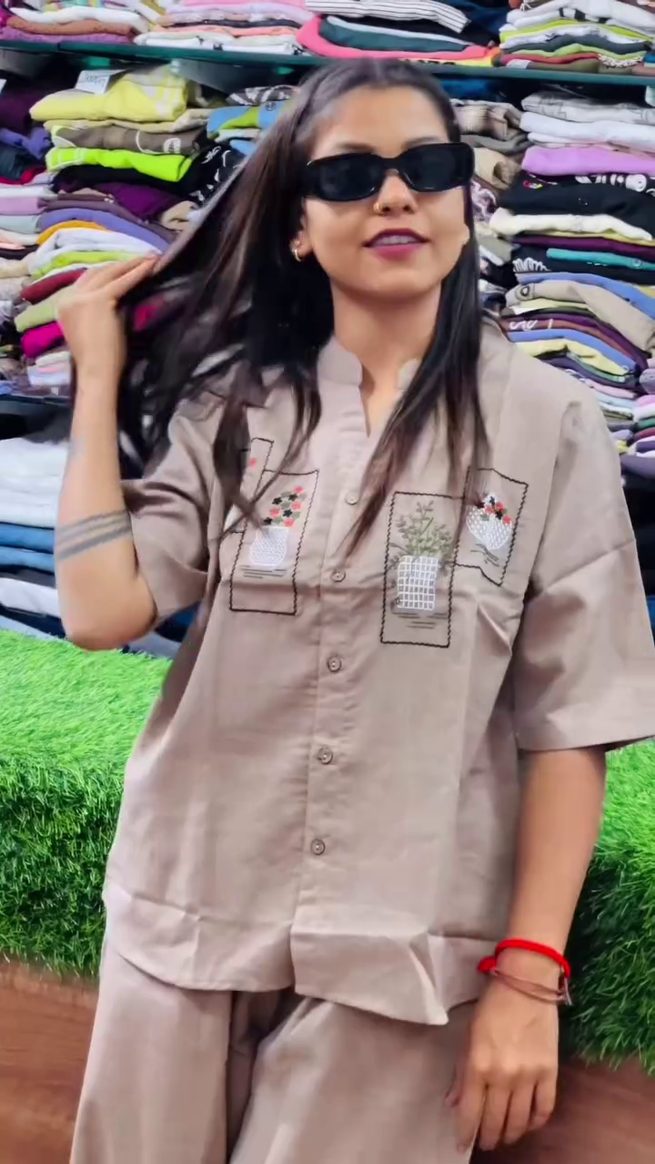 Graceful Lavender – Minimal Embroidered Kurta Set