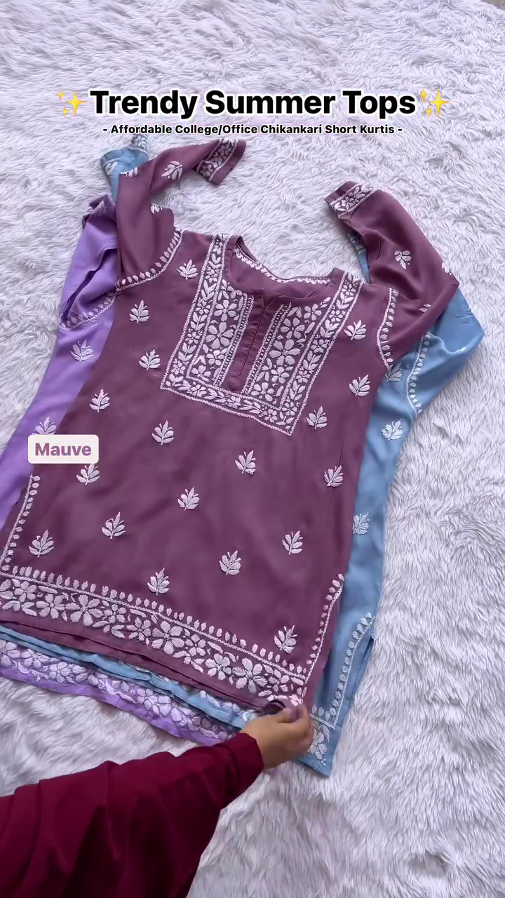 Trendy Summer Chikankari Tops – Elegant & Affordable 🌸