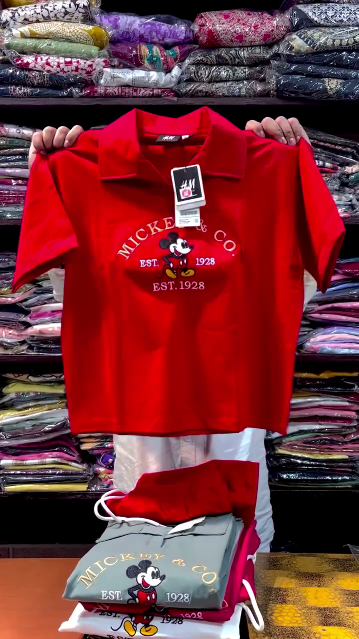 Trendy Mickey Co-Ord Set – Fun, Bold & Playful