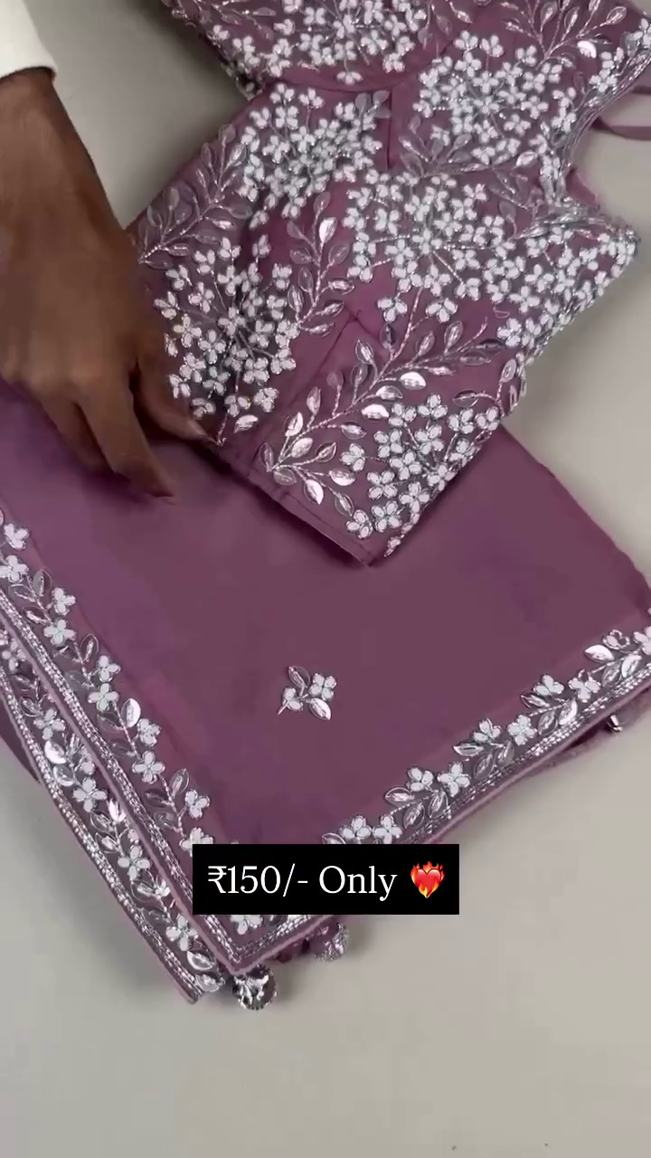 Elegant Lavender Embroidered Suit Set – Graceful Festive