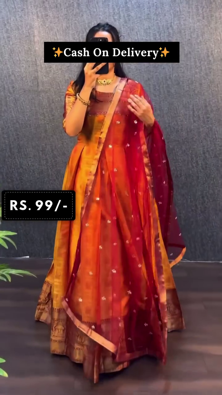 Festive Anarkali Gown Set – Royal Ethnic Charm