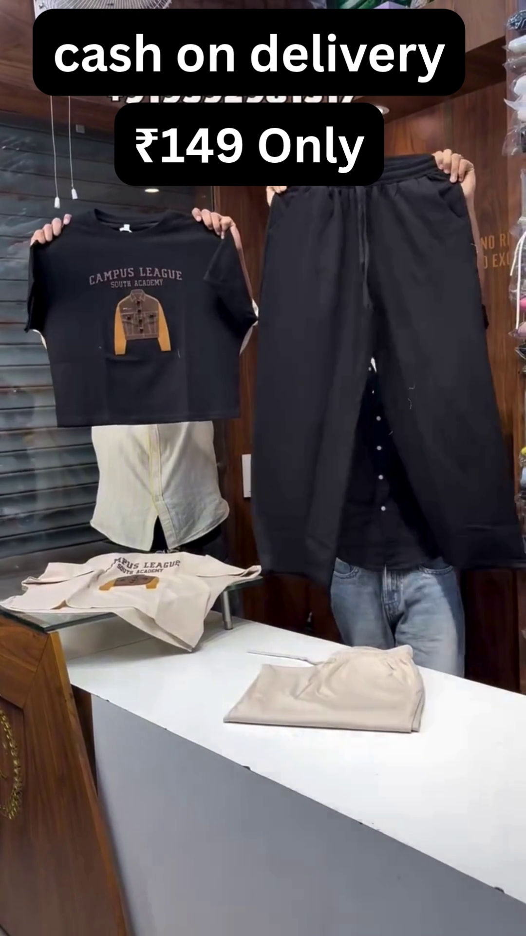 Trendy Crop Tee & Pant Set – Everyday