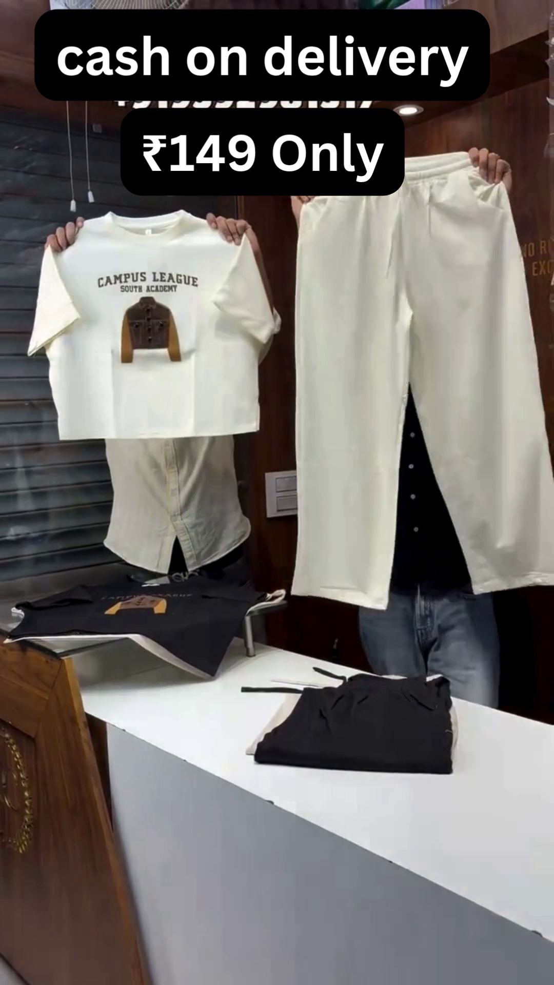 Trendy Crop Tee & Pant Set – Everyday