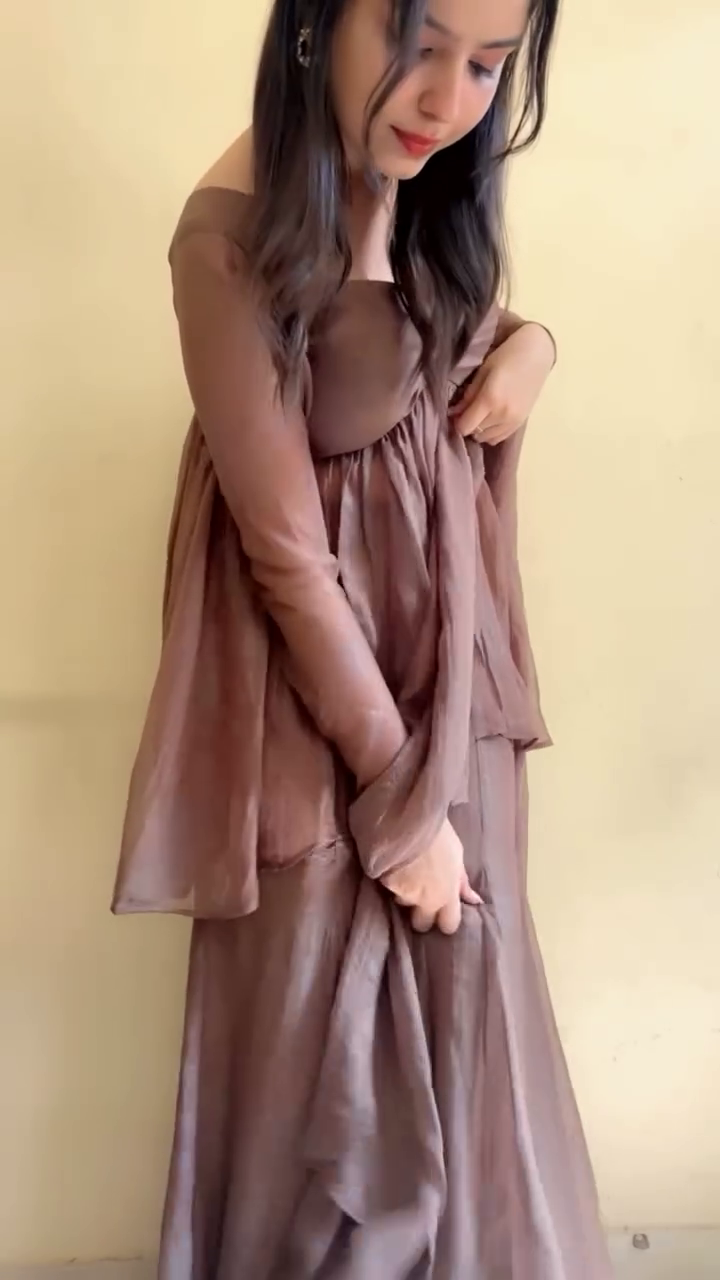 Graceful Brown Flowy Set – Effortless Elegance Redefined